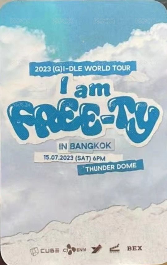 23世巡 入場卡 / 場限卡 曼谷入場卡妮 背面