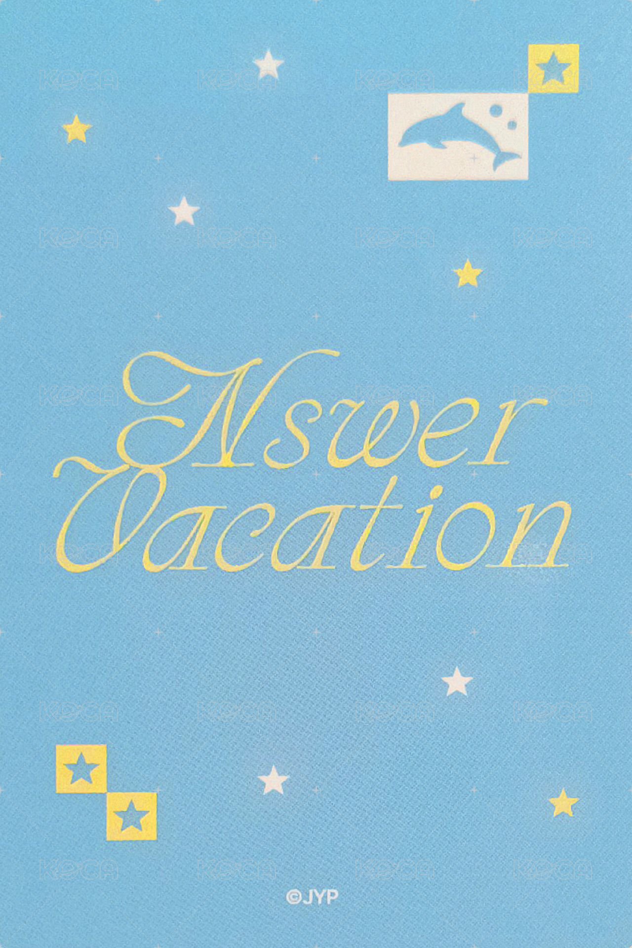 NSWER VACATION 隨機卡 官拍嫄 背面