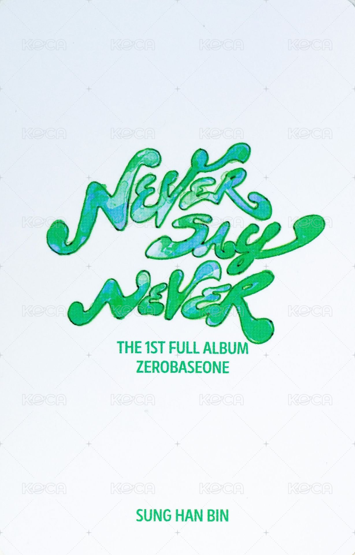 正規一 全通路 單封 特典卡 SPECIAL 預售 背面