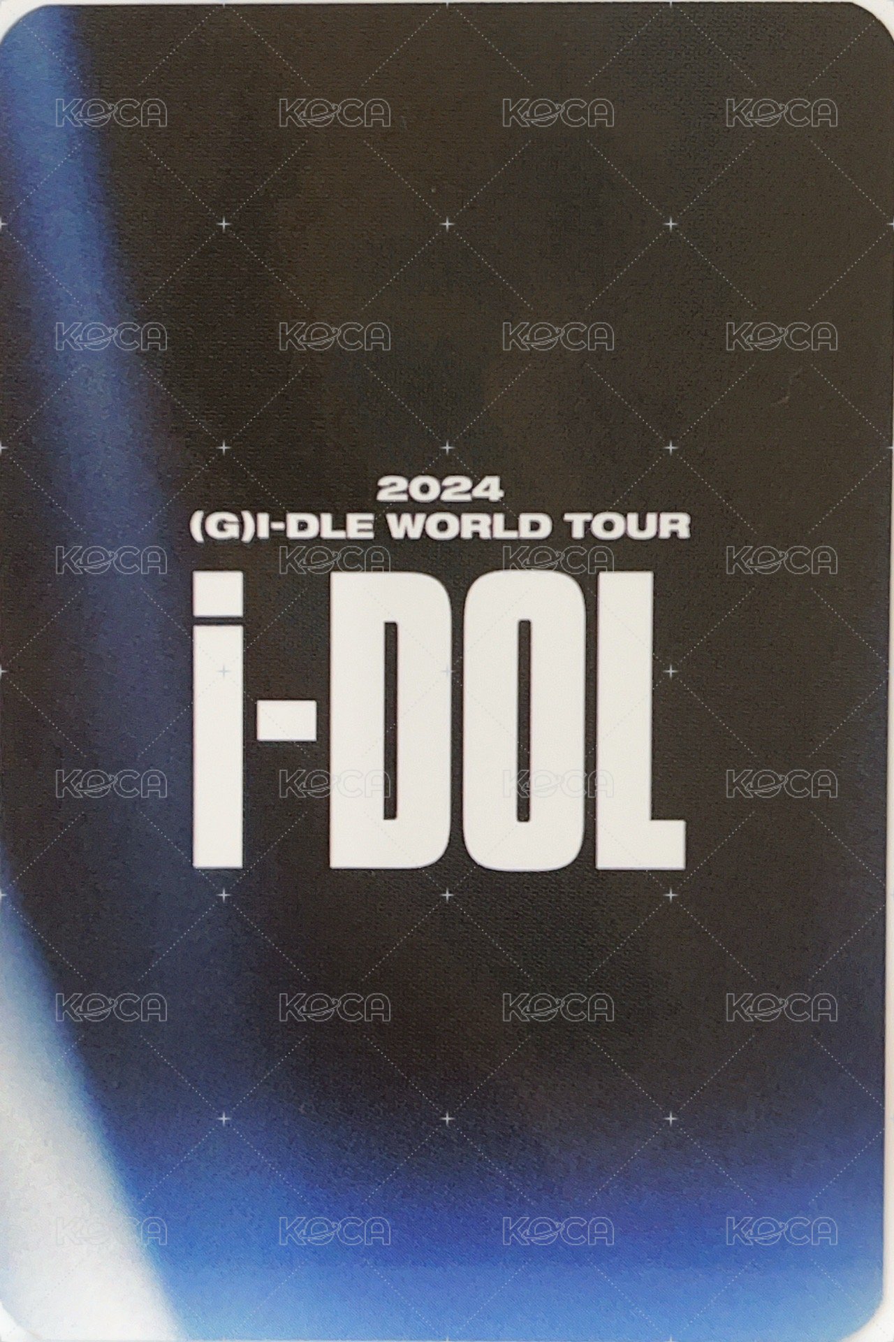 24’演唱會 iDOL 隨機卡 叮咚鼻動作 背面