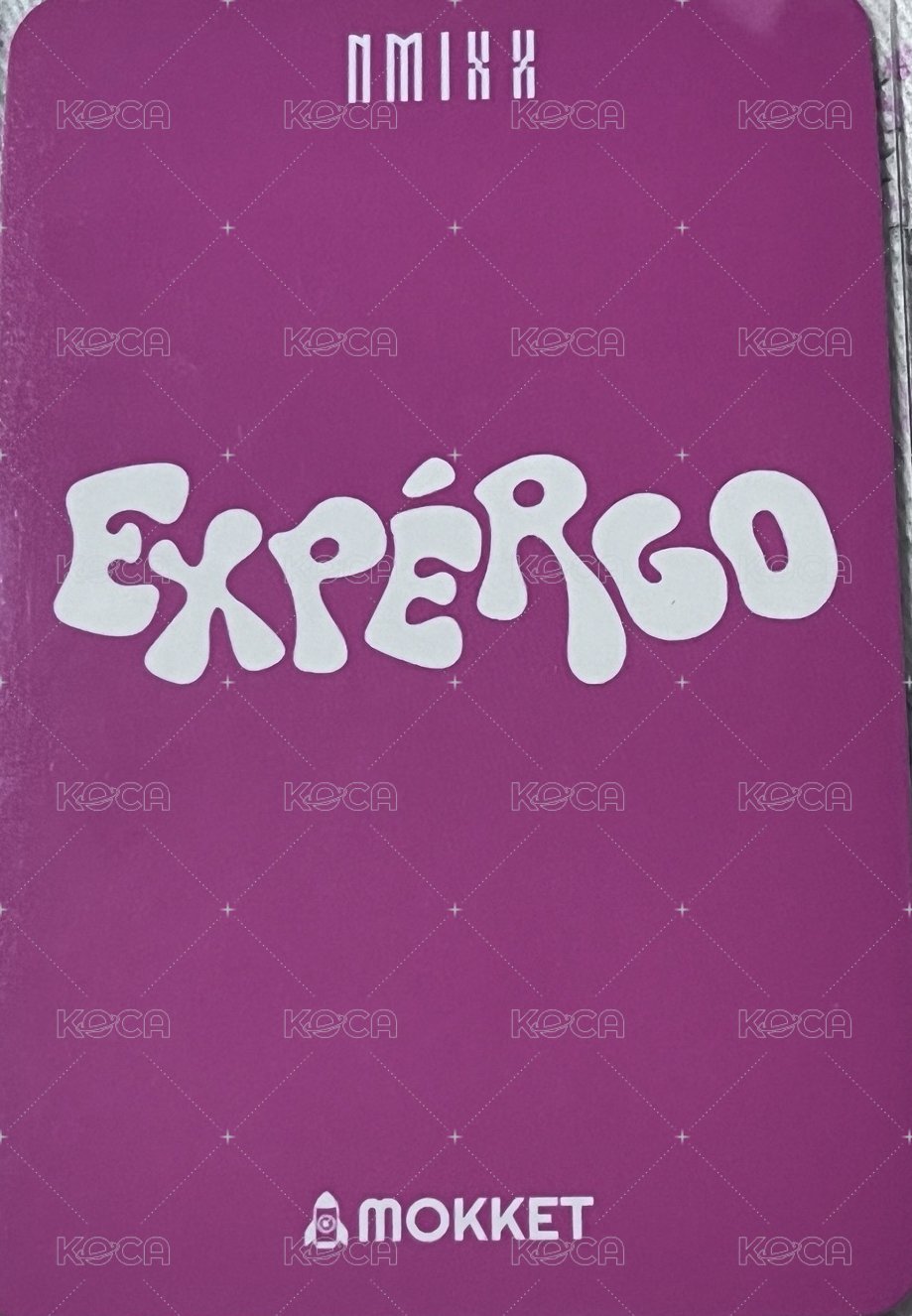 expérgo mokket 簽售卡 泡泡糖圭 背面