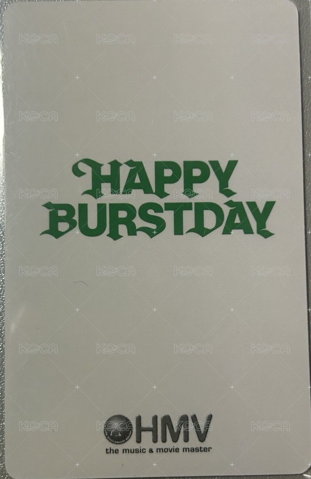 正五 hmv PB ver 特典卡  背面