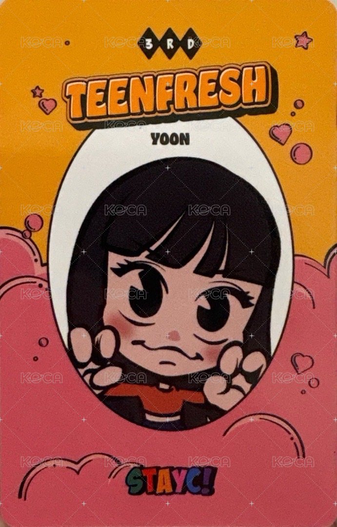 Bubble 專輯卡  背面