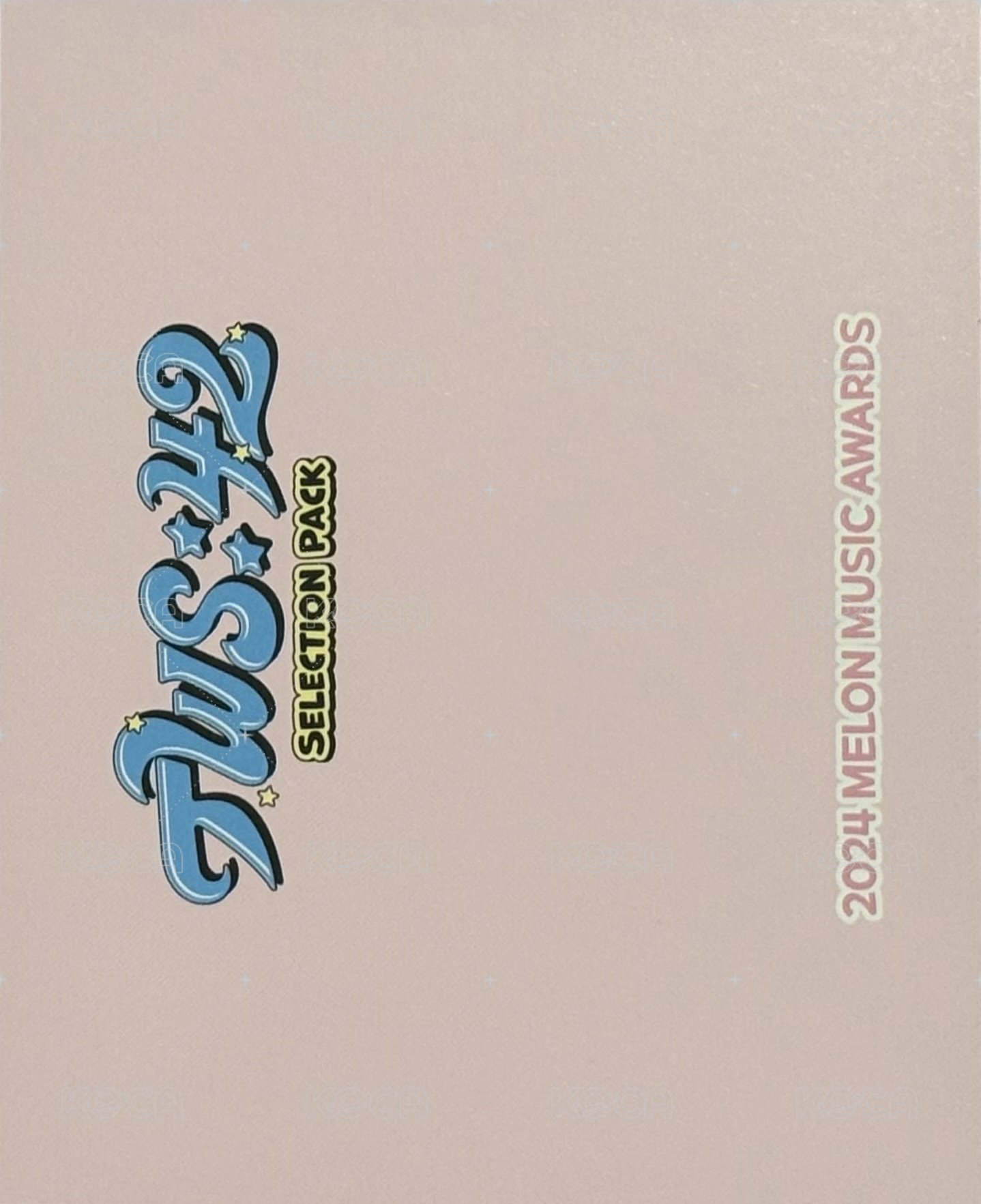 TWS:42 Selection Pack 周邊卡 團卡 背面