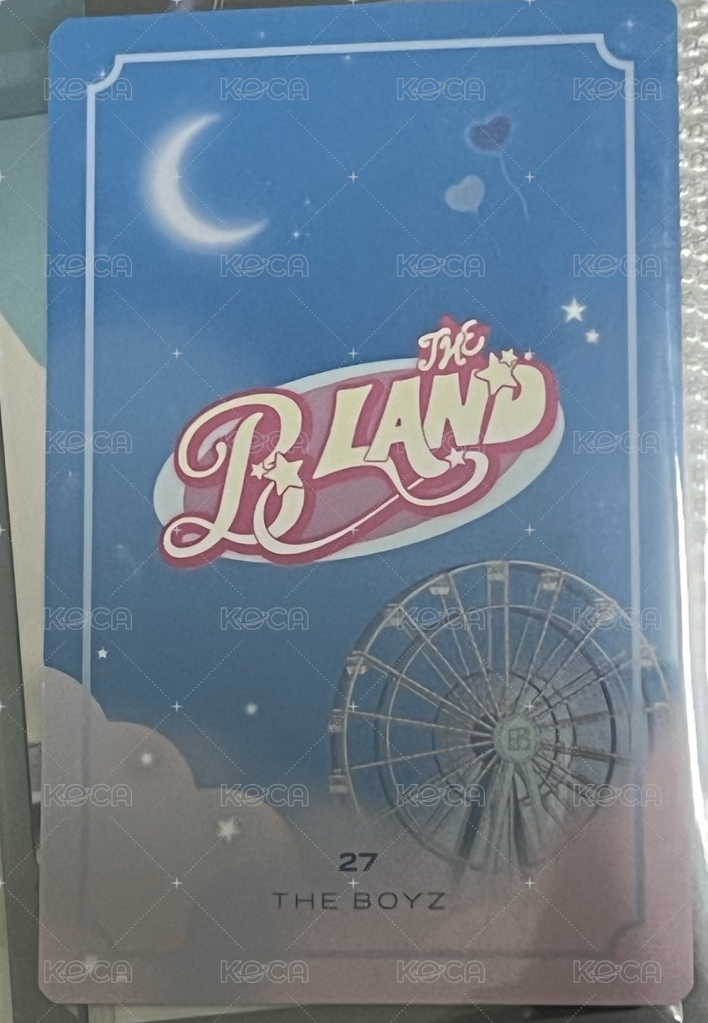 THE BOYZ FAN-CON <THE B LAND> 隨機卡  背面