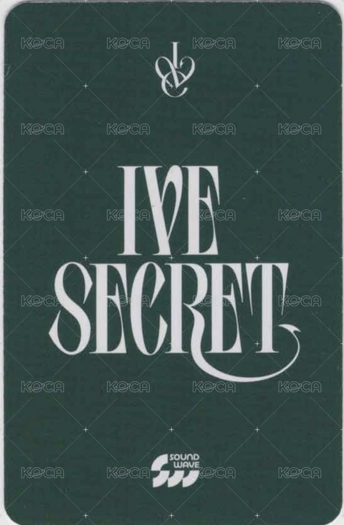 IVE SECRET sw 3.0 簽售卡  背面