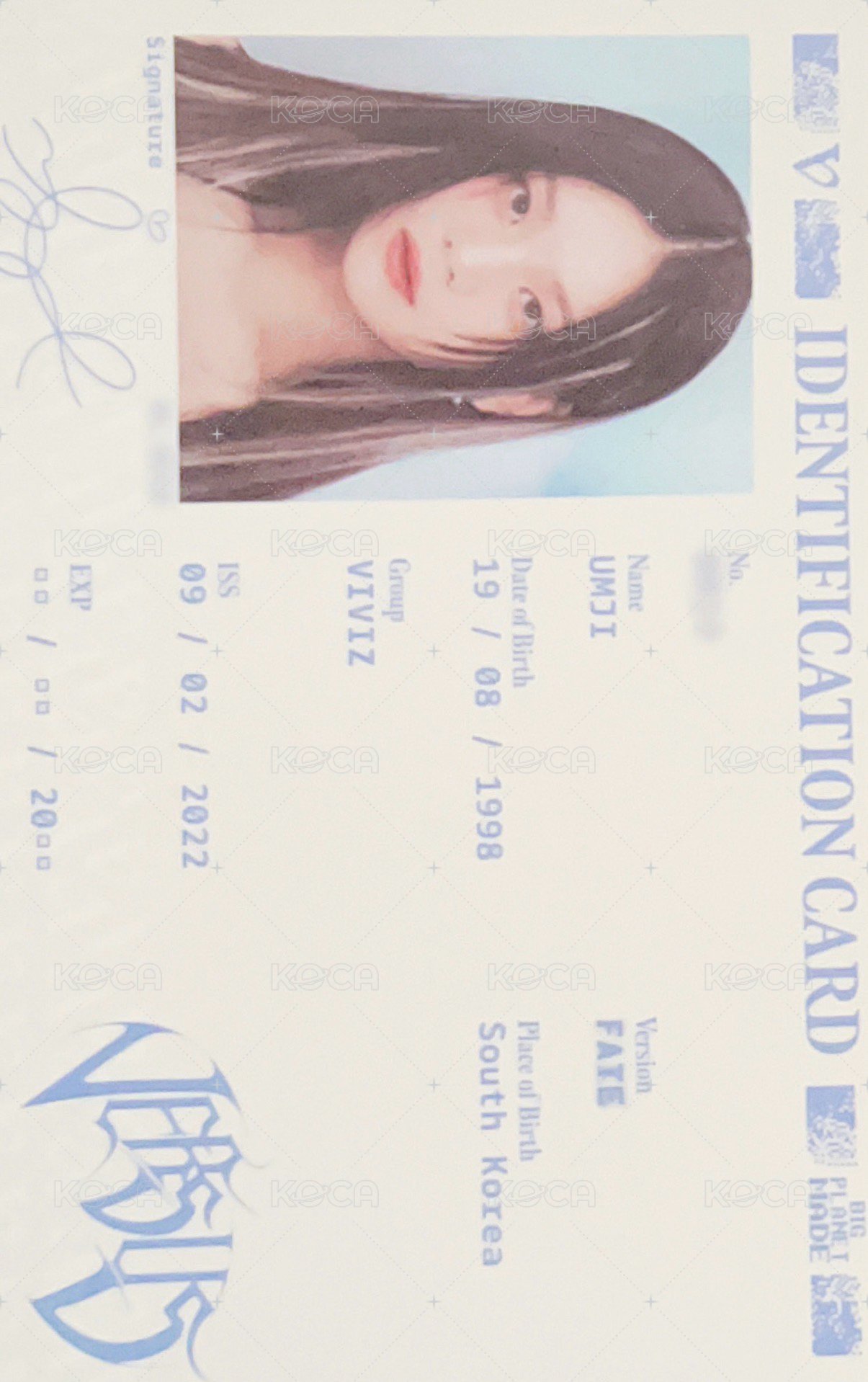 迷四 專輯卡 fate ver. ID卡 正面