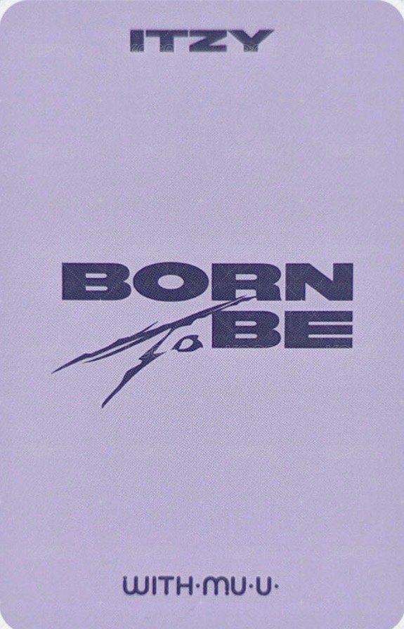 BORN TO BE wm 3.0 簽售卡  背面