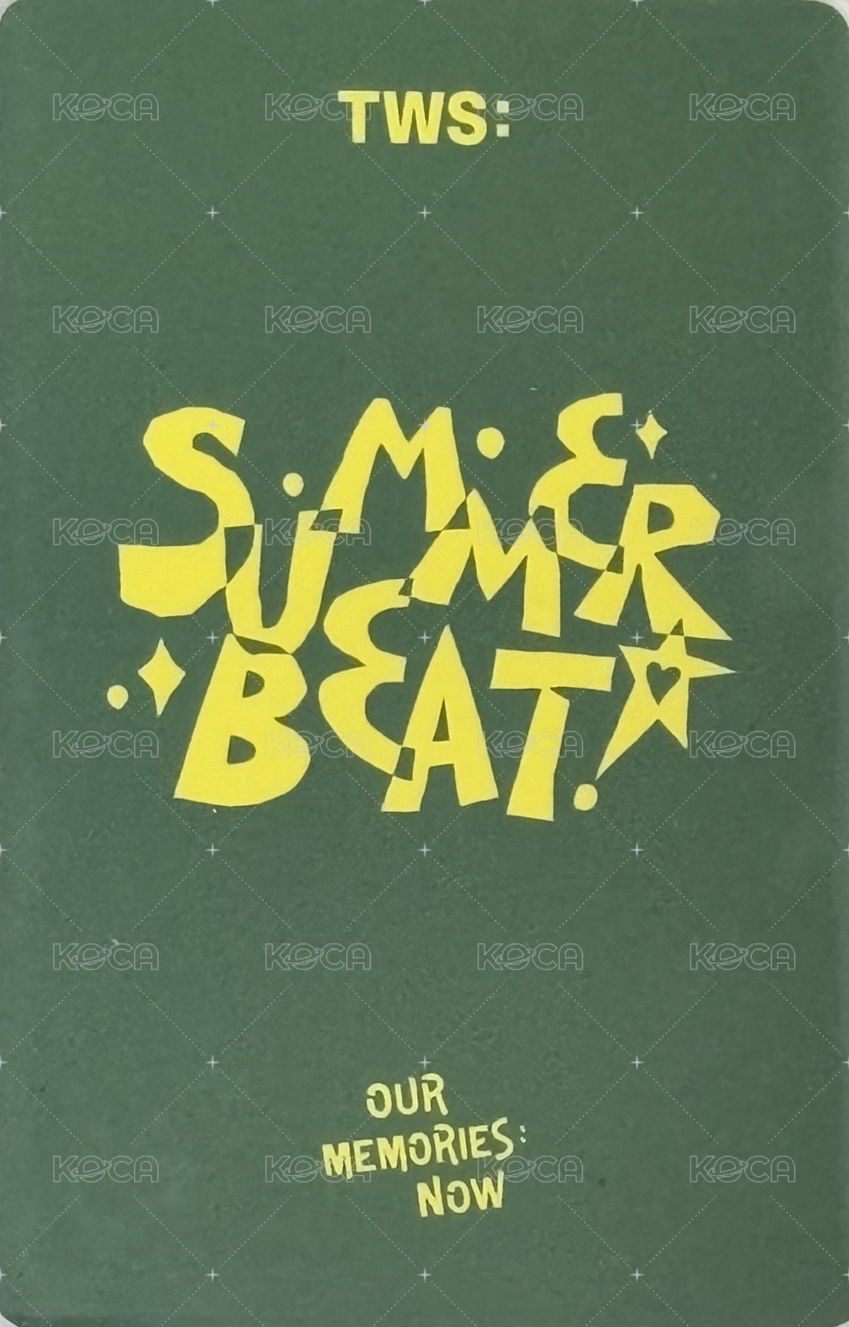 SUMMER BEAT! yzy 6.0 簽售卡  背面