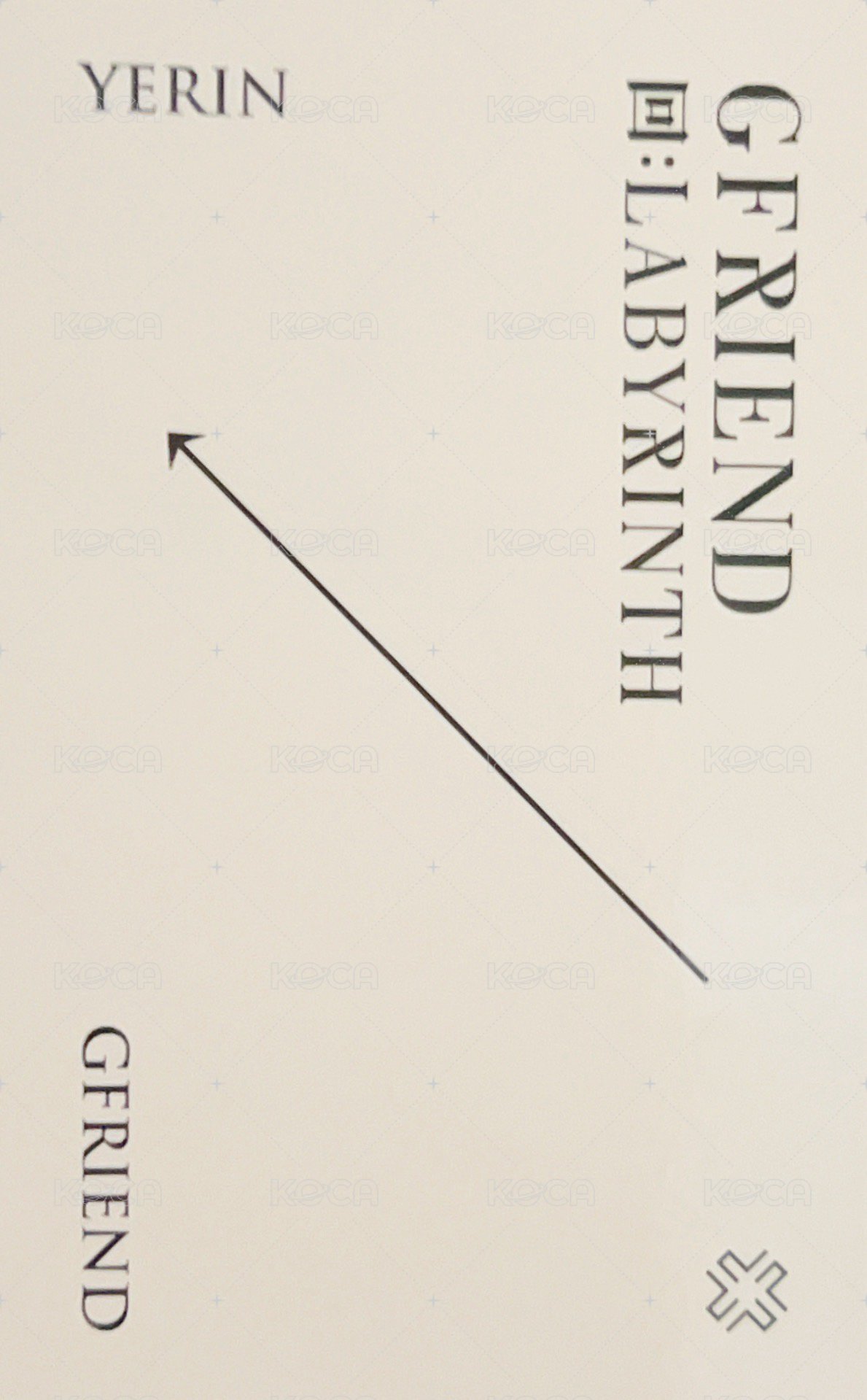 迷八 專輯卡 Crossroads ver. 背面