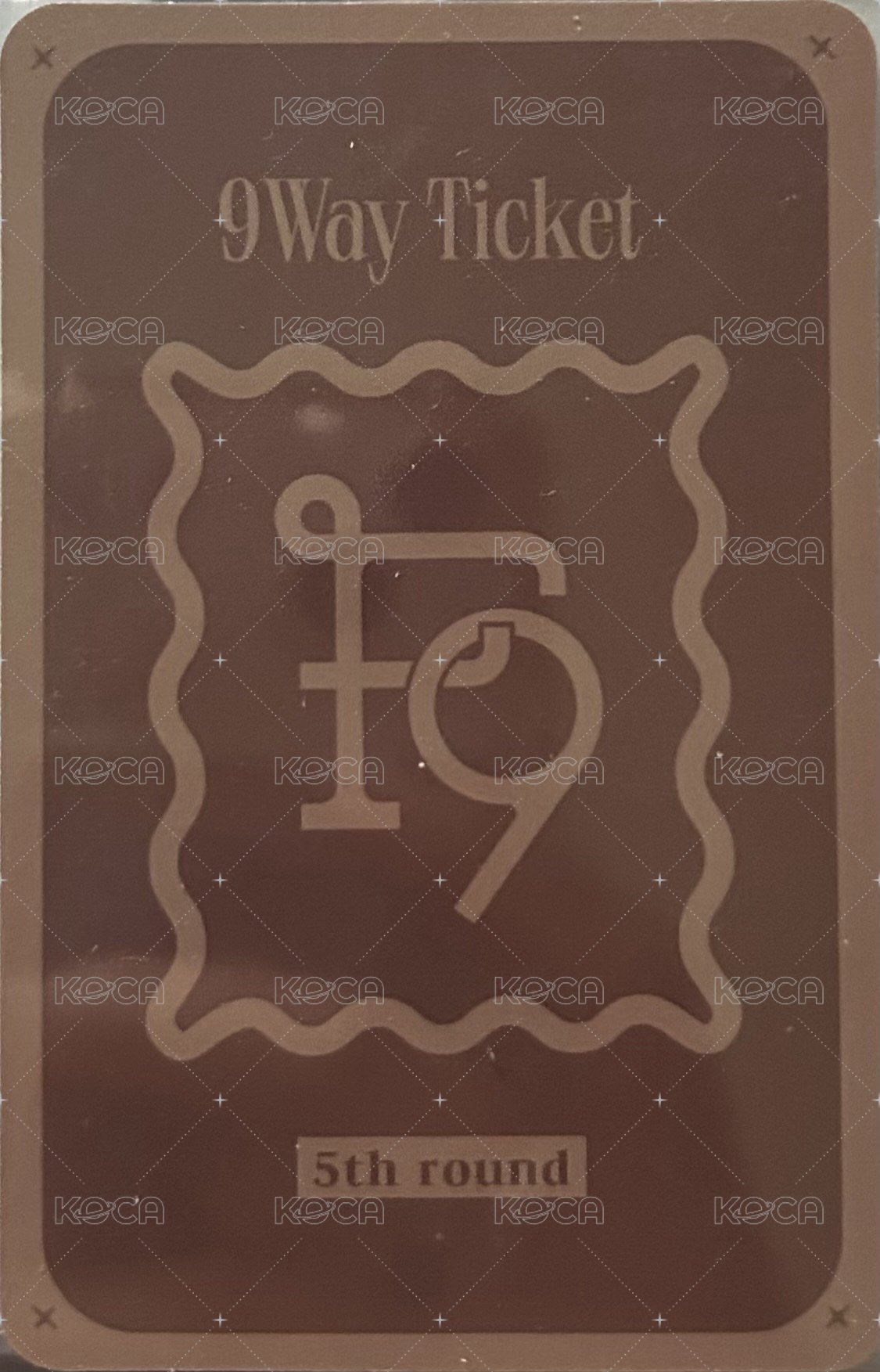 WE GO hottracks 特典卡  背面