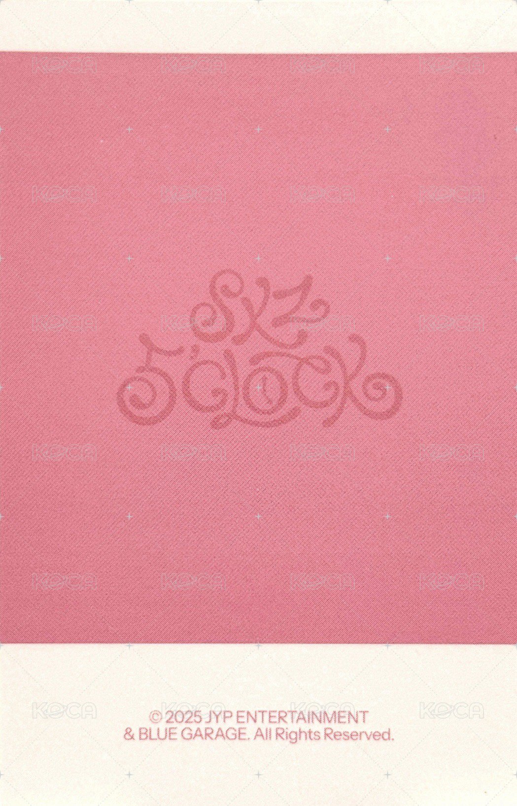 5th FM 周邊卡 鐵盒拍立得 粉 背面