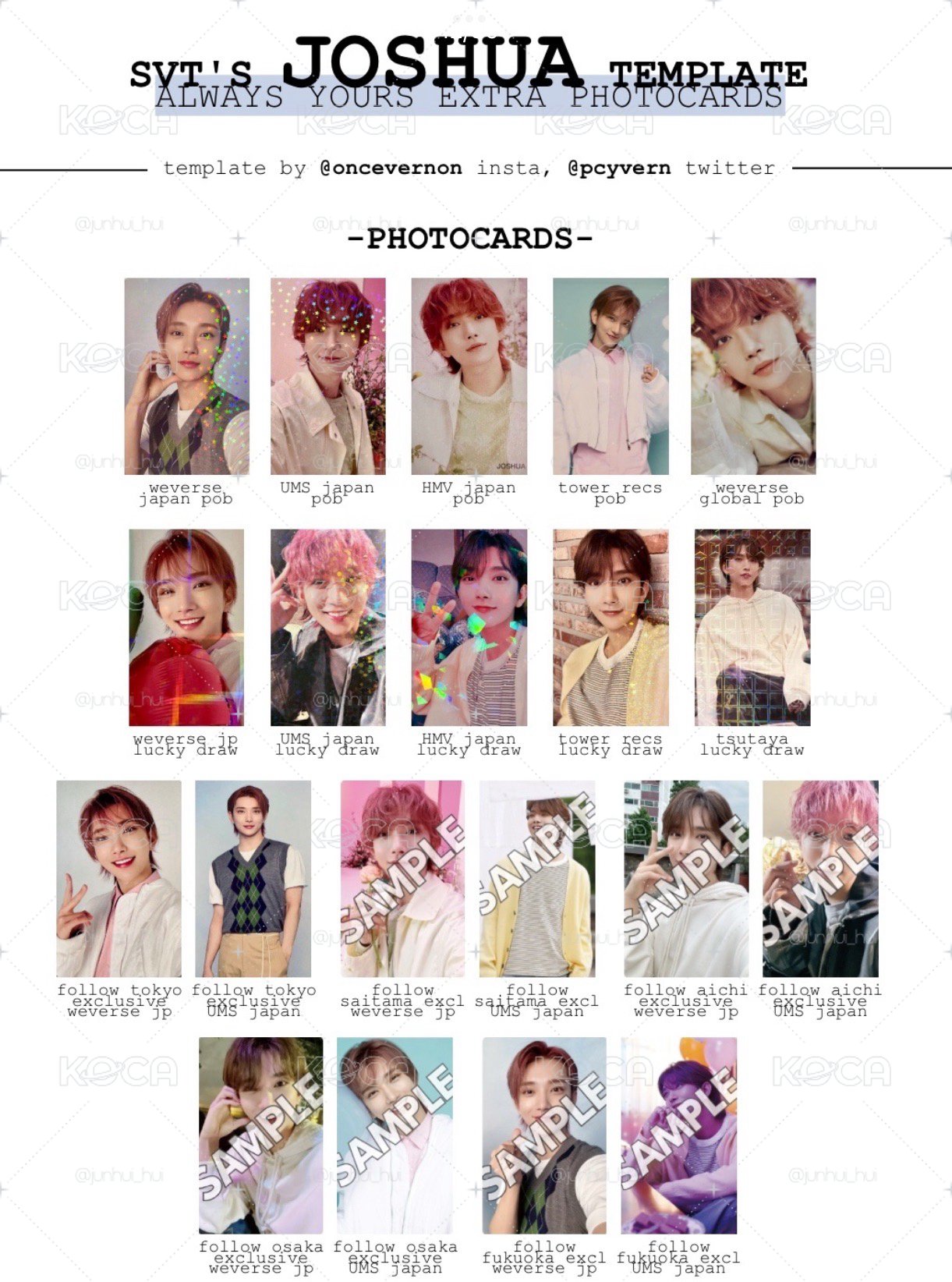 Seventeen 秀 特典/閃鑽拍立得/台灣問候卡/年曆卡