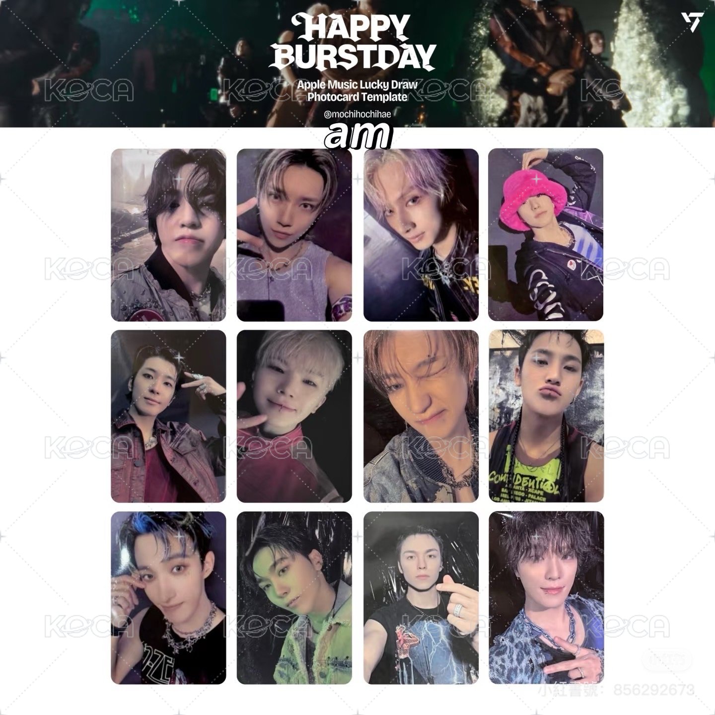 正五 am 特典卡  背面