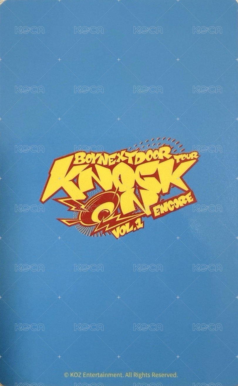 Knock On 巡迴 入場卡 / 場限卡 安可場 日安 zone卡 粽卡 背面