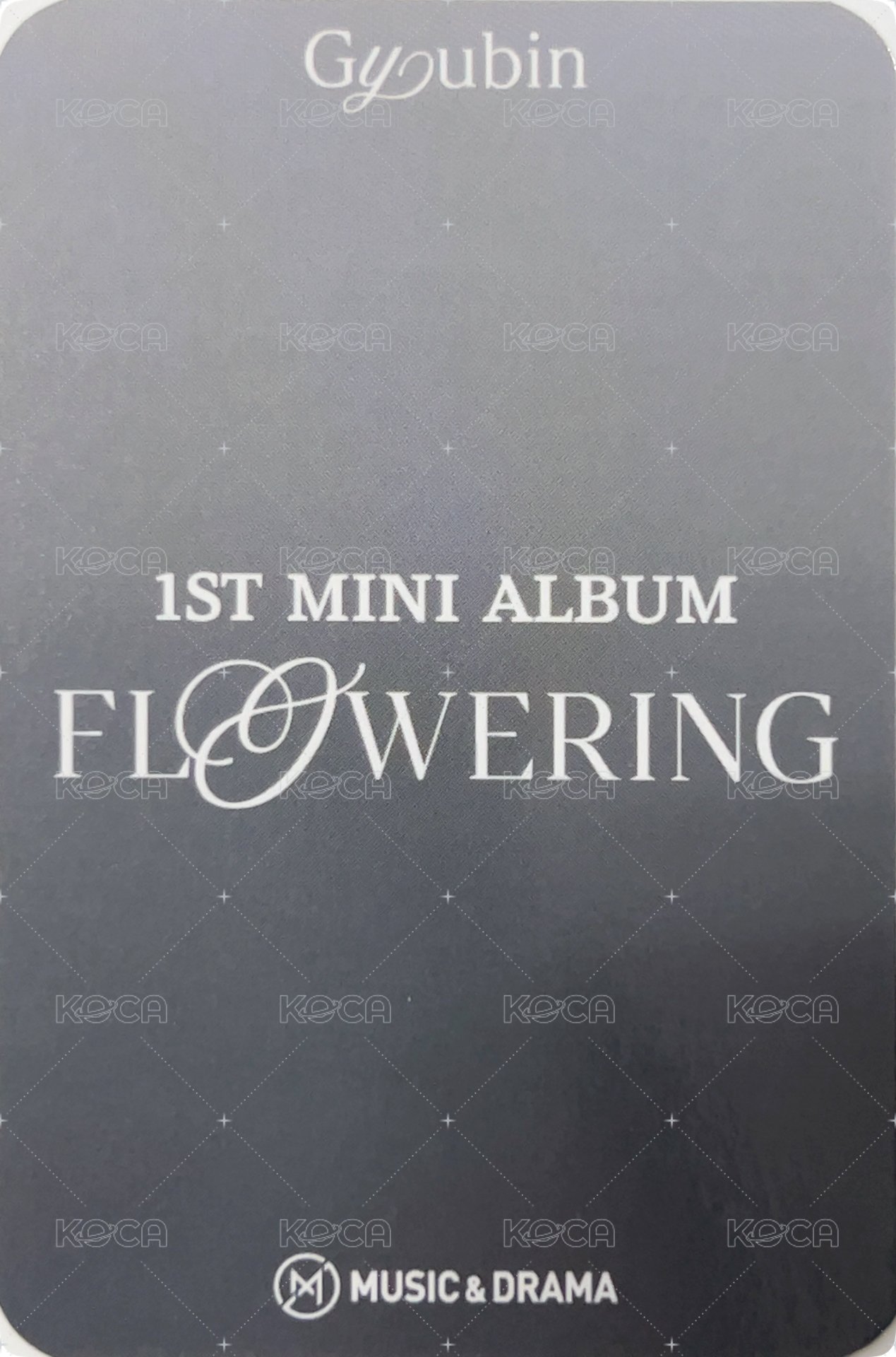 Flowering md 線上 簽售卡  背面