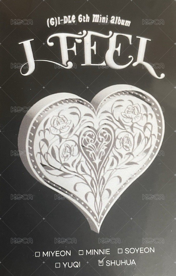 I feel 專輯卡 JC單封專卡-自拍刷 背面