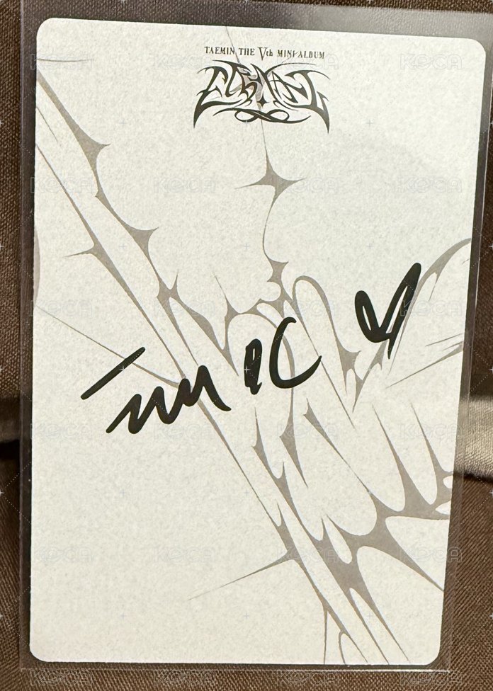 mini5 專輯卡  背面