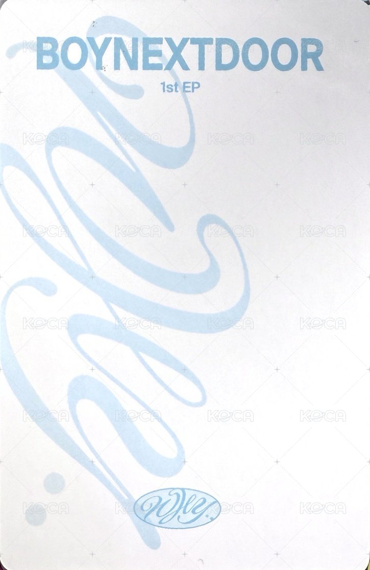 WHY.. yzy 1.0 特典卡 4 背面