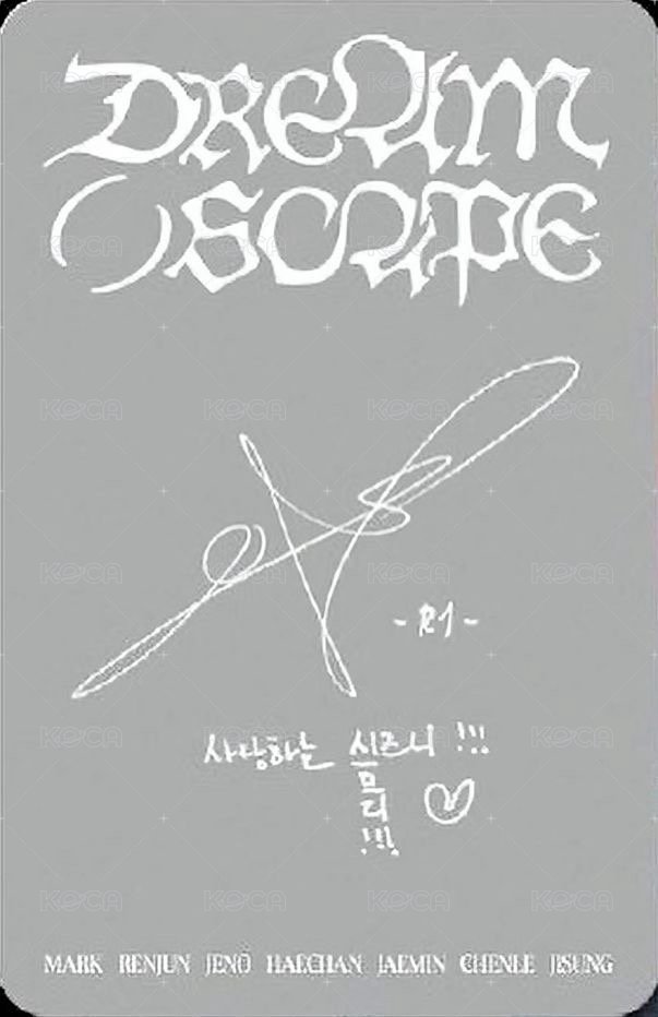 DREAM( )SCAPE 專輯卡 DREAMini ver. 背面