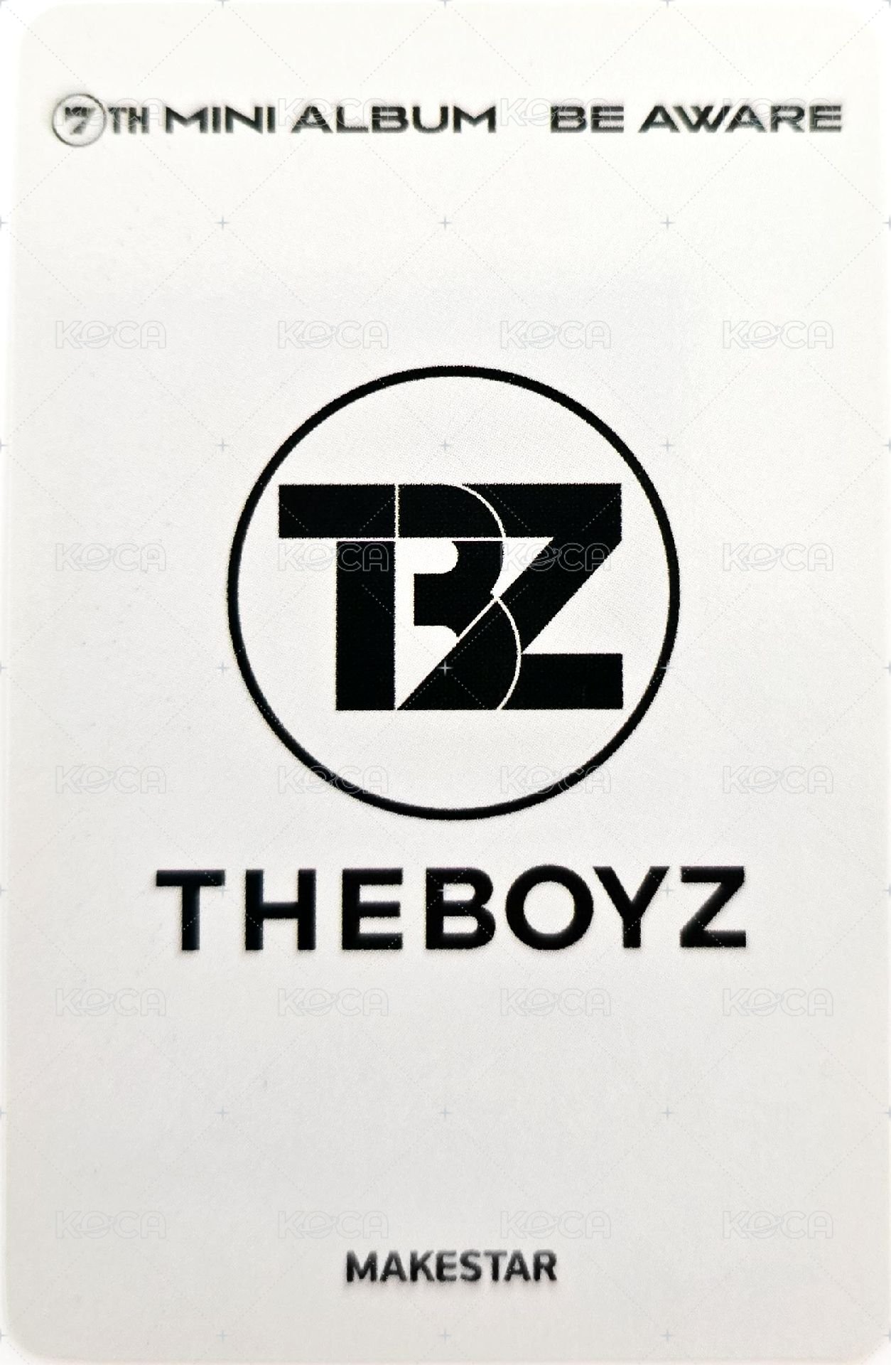 BE AWARE ms 1.0 簽售卡  背面