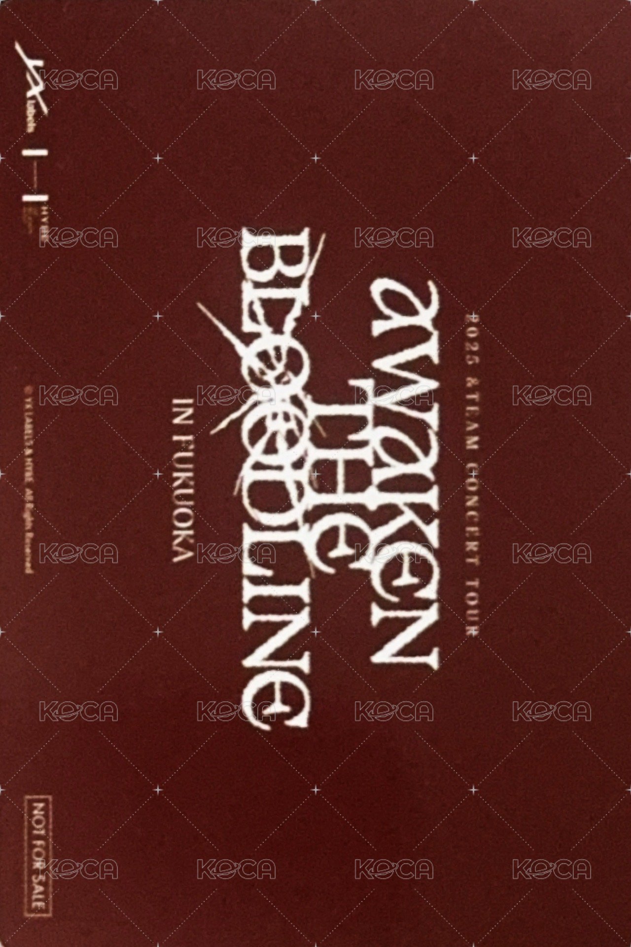 ATB 滿額卡 福岡場 訊息卡 背面