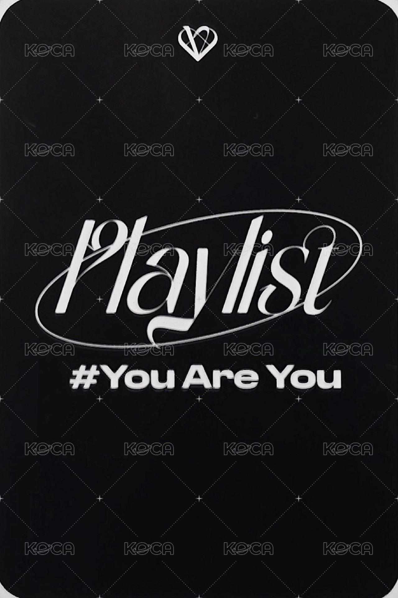 Playlist #You Are You Green Universe Music 2.0 簽售卡 魚 ver. 背面