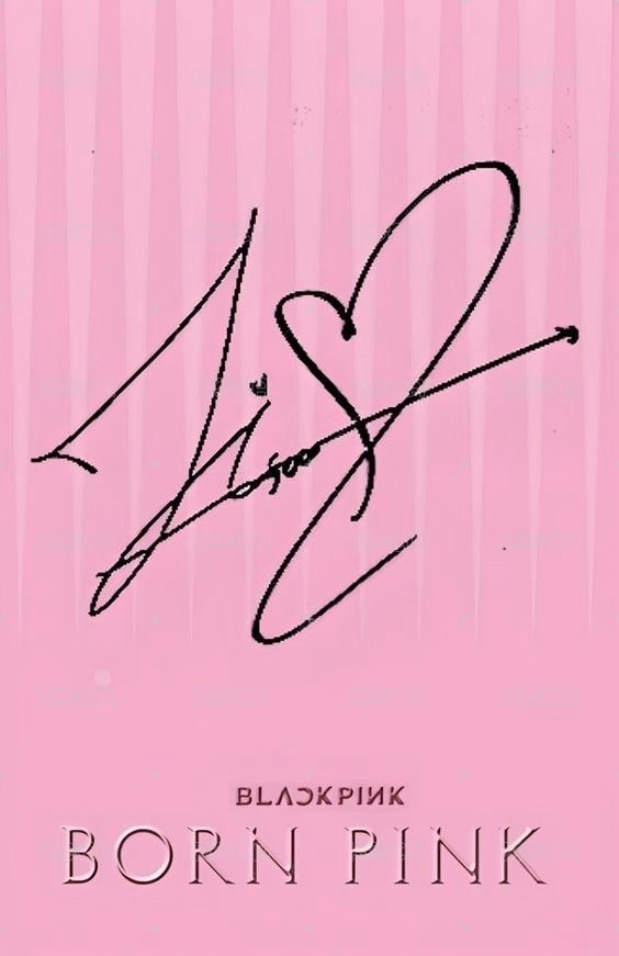 BORN PINK 專輯卡 黑膠 A ver. 背面