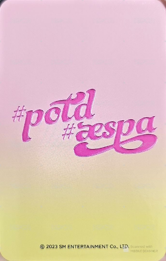 #potd展會 周邊卡 30天挑戰冬 背面