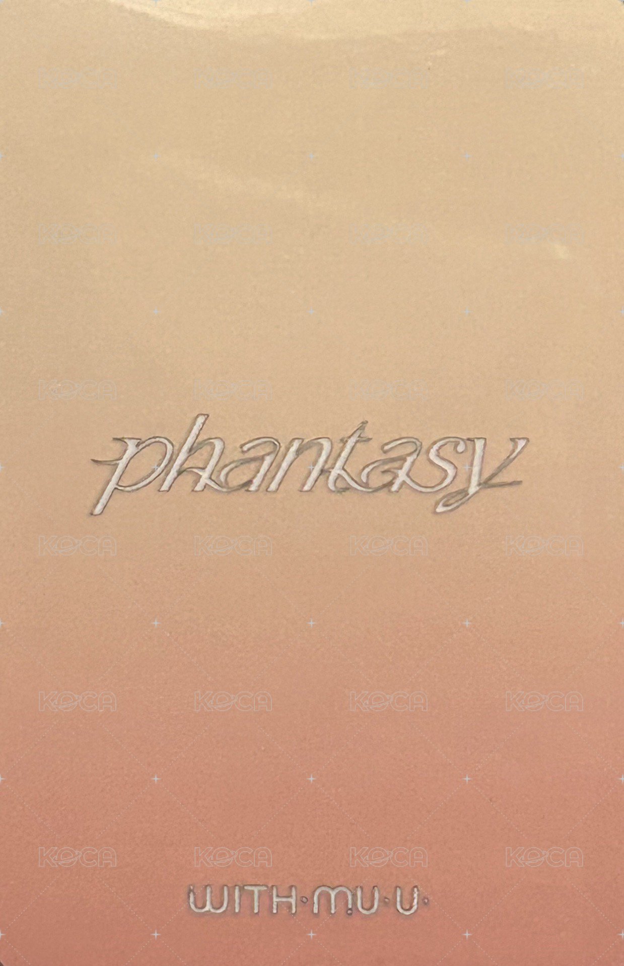 PHANTASY Pt.3 Love Letter wm 1.0 簽售卡  背面