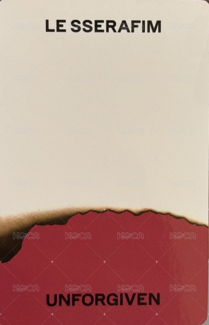 UNFORGIVEN yzy 簽售卡 3.0 背面