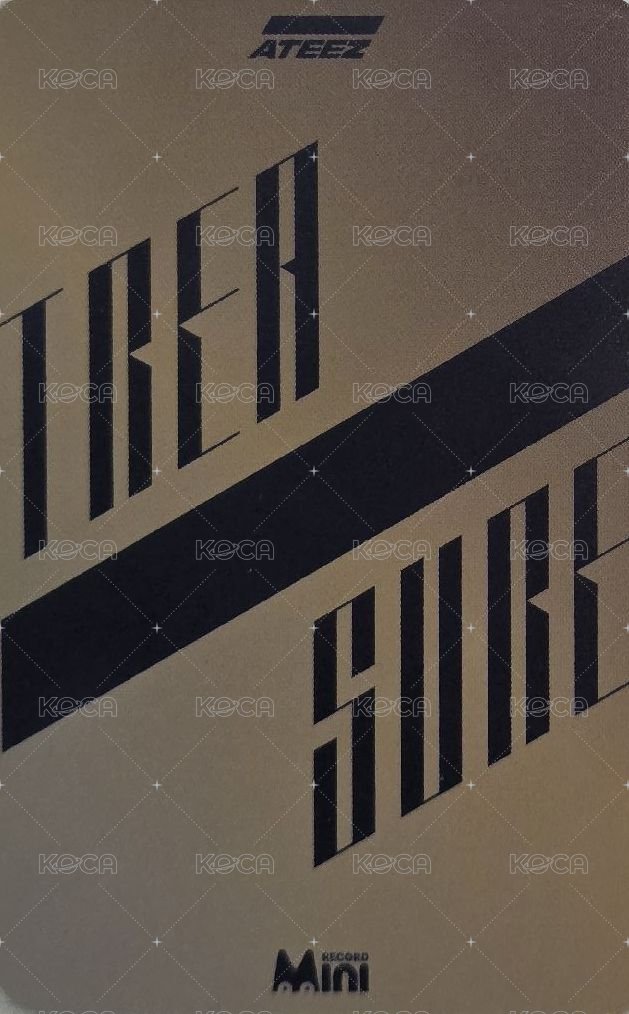 TREASURE再版專 oy 特典卡  背面