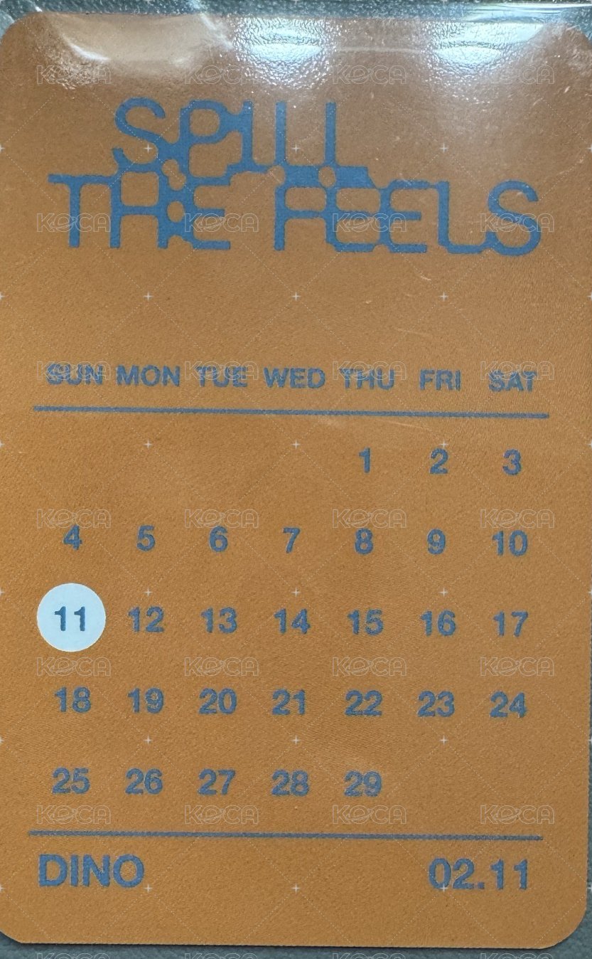 MINI12 yes24 特典卡 生日卡背 背面