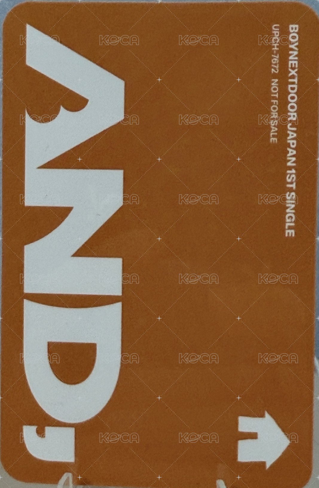 AND, 專輯卡 初回限定B盤 背面