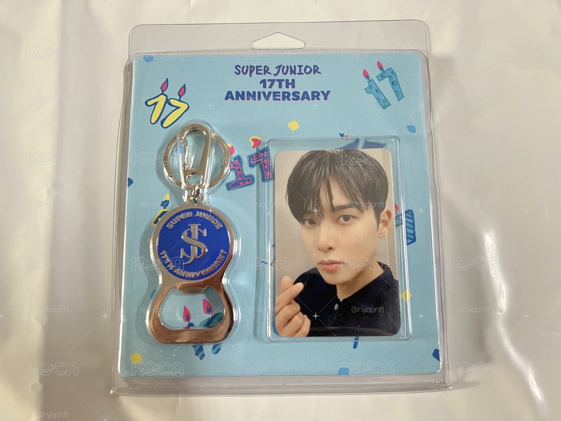 SUPER JUNIOR 17週年 厲旭  開瓶器 小卡