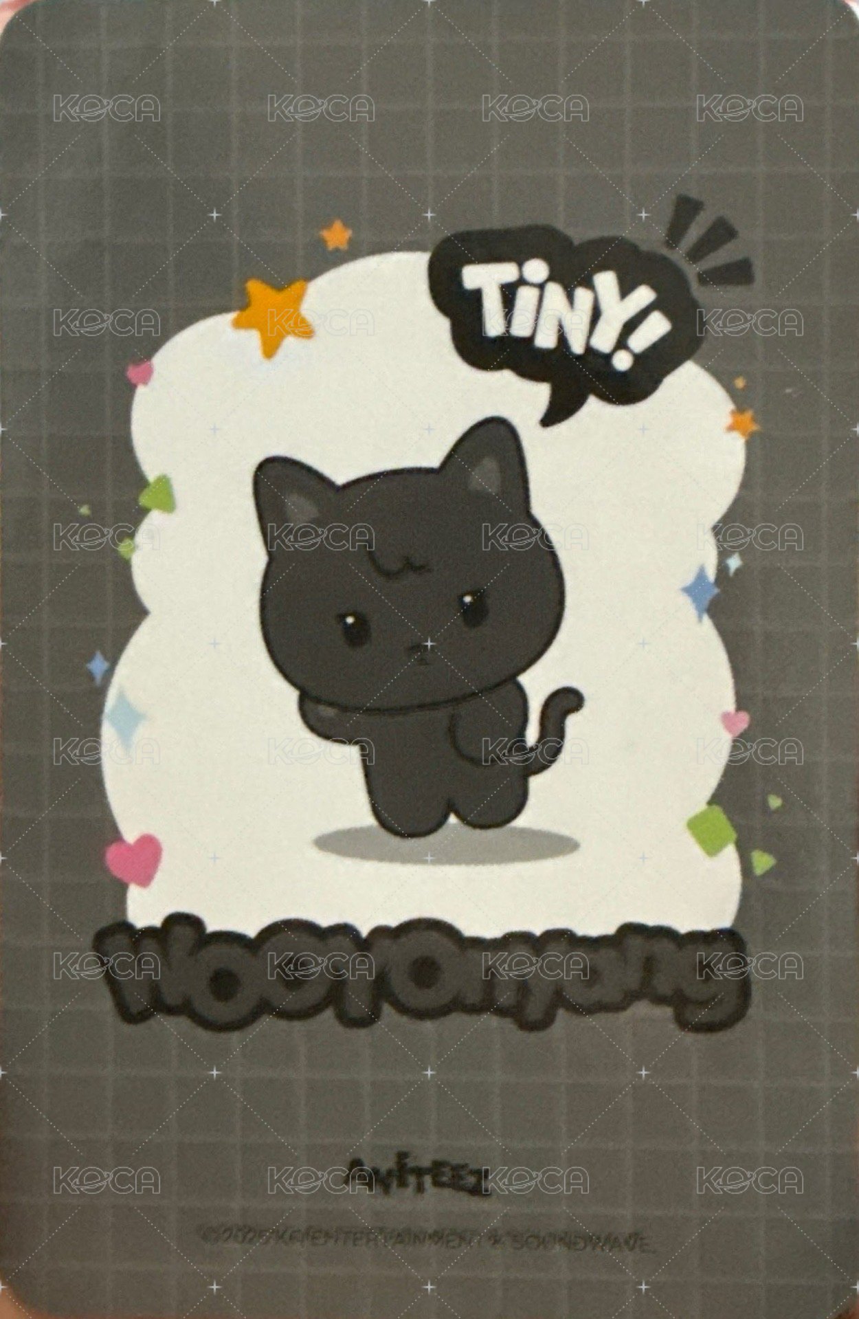 ANITEEZ IN THE CALLING 周邊卡 TINY ANITEEZ PLUSH DOLL 背面