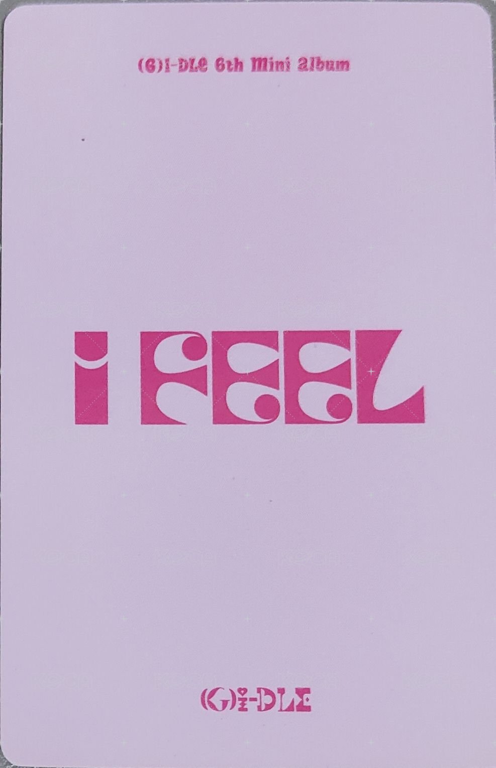 I feel yzy 幸運卡 ver.B 背面