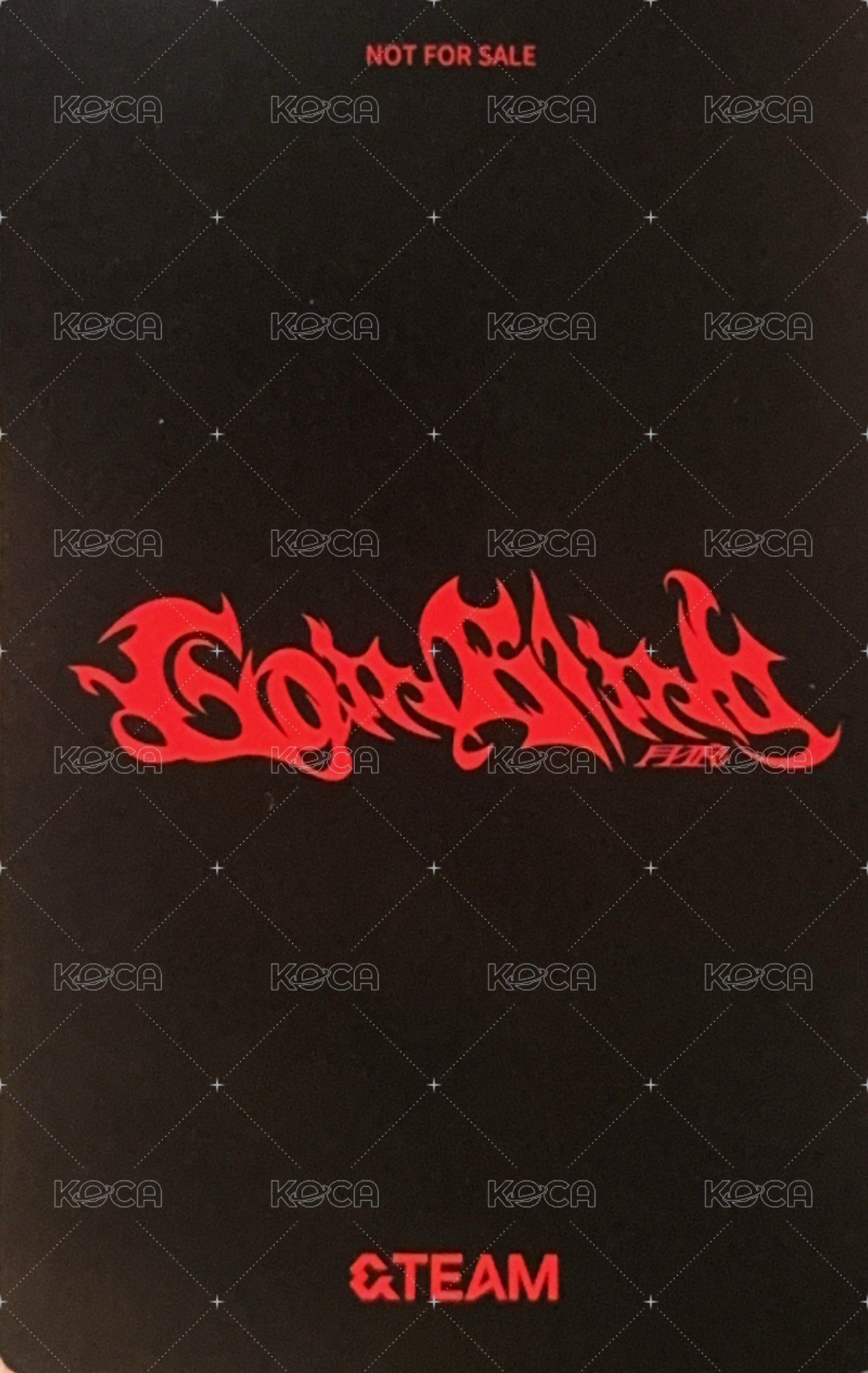 Go in Blind (月狼) 環球 通路 特典卡  背面