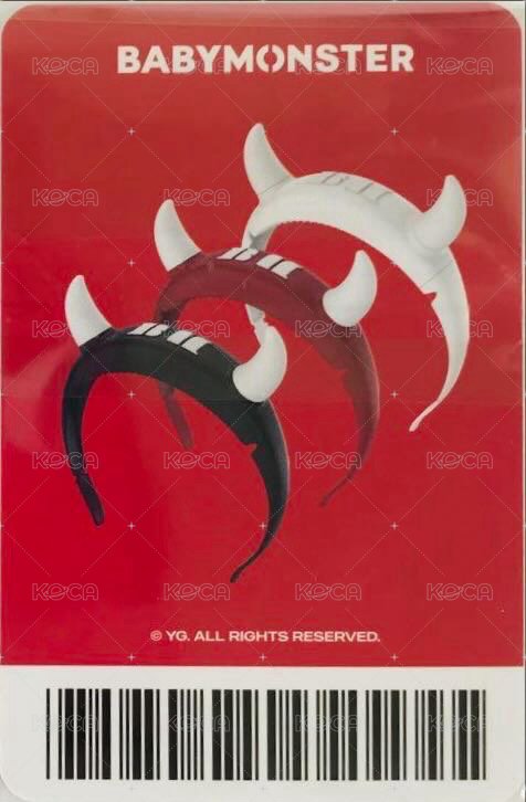 官方手燈卡 周邊卡 官方髮箍卡 Ruka 背面