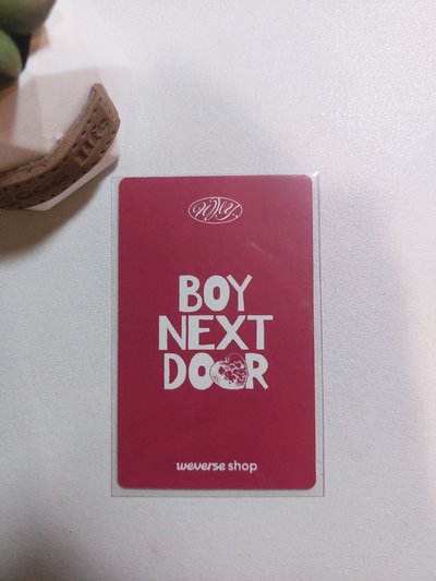 BOYNEXTDOOR WHY特典卡 Riwoo李常赫