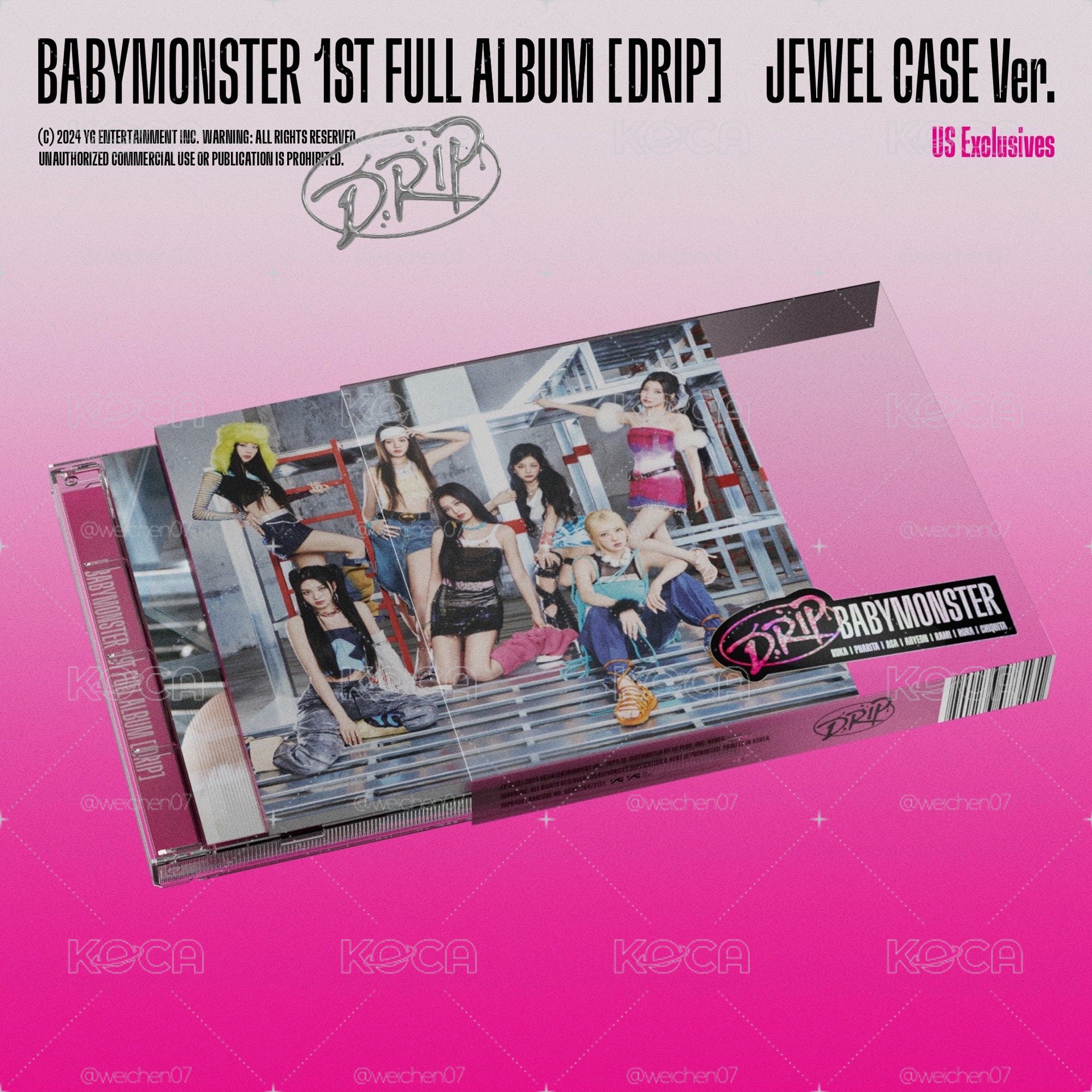BABYMONSTER｜1st FULL ALBUM [DRIP] JEWEL CASE Ver.｜JC版