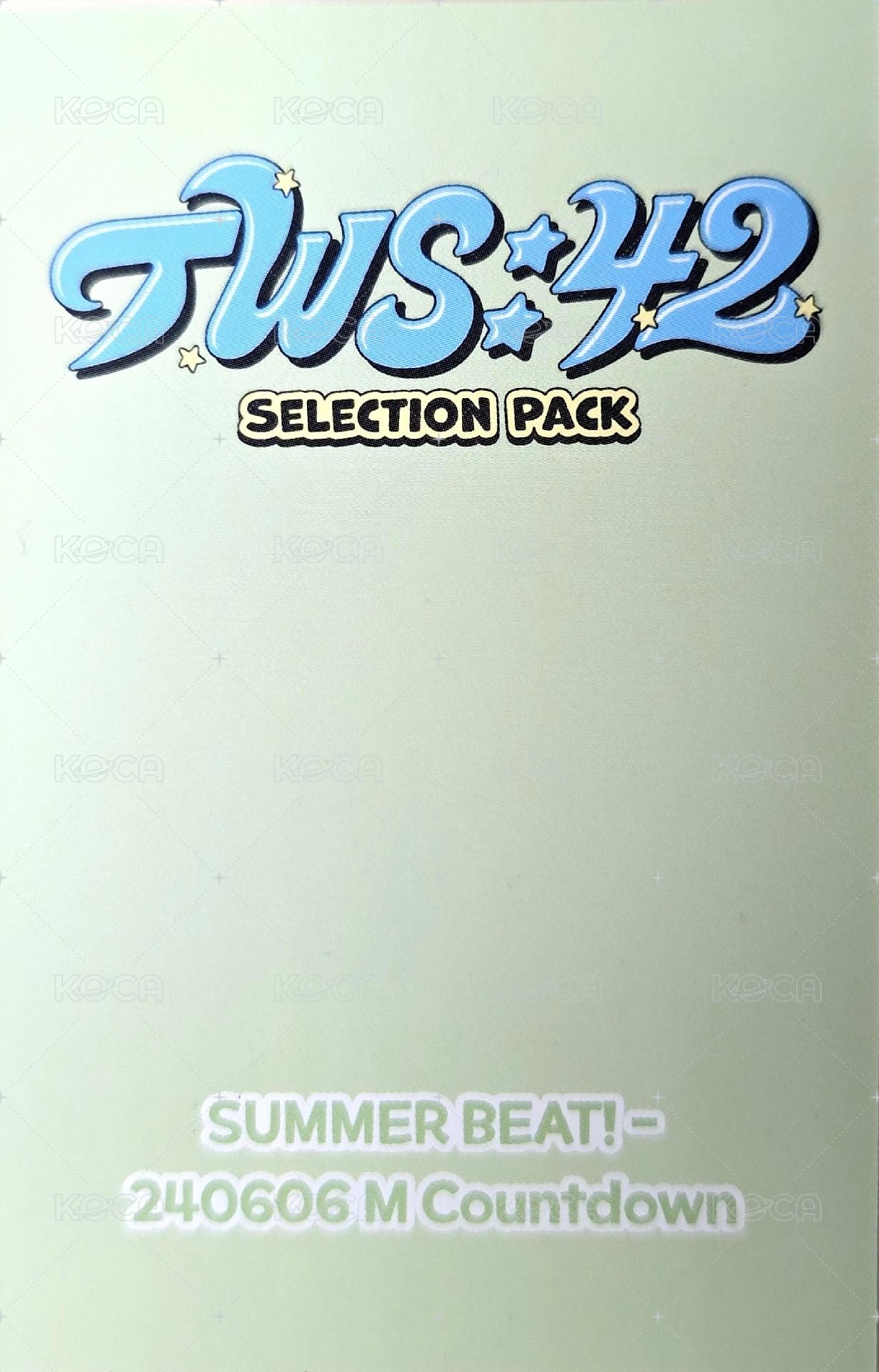 TWS:42 Selection Pack wvs 周邊卡  背面