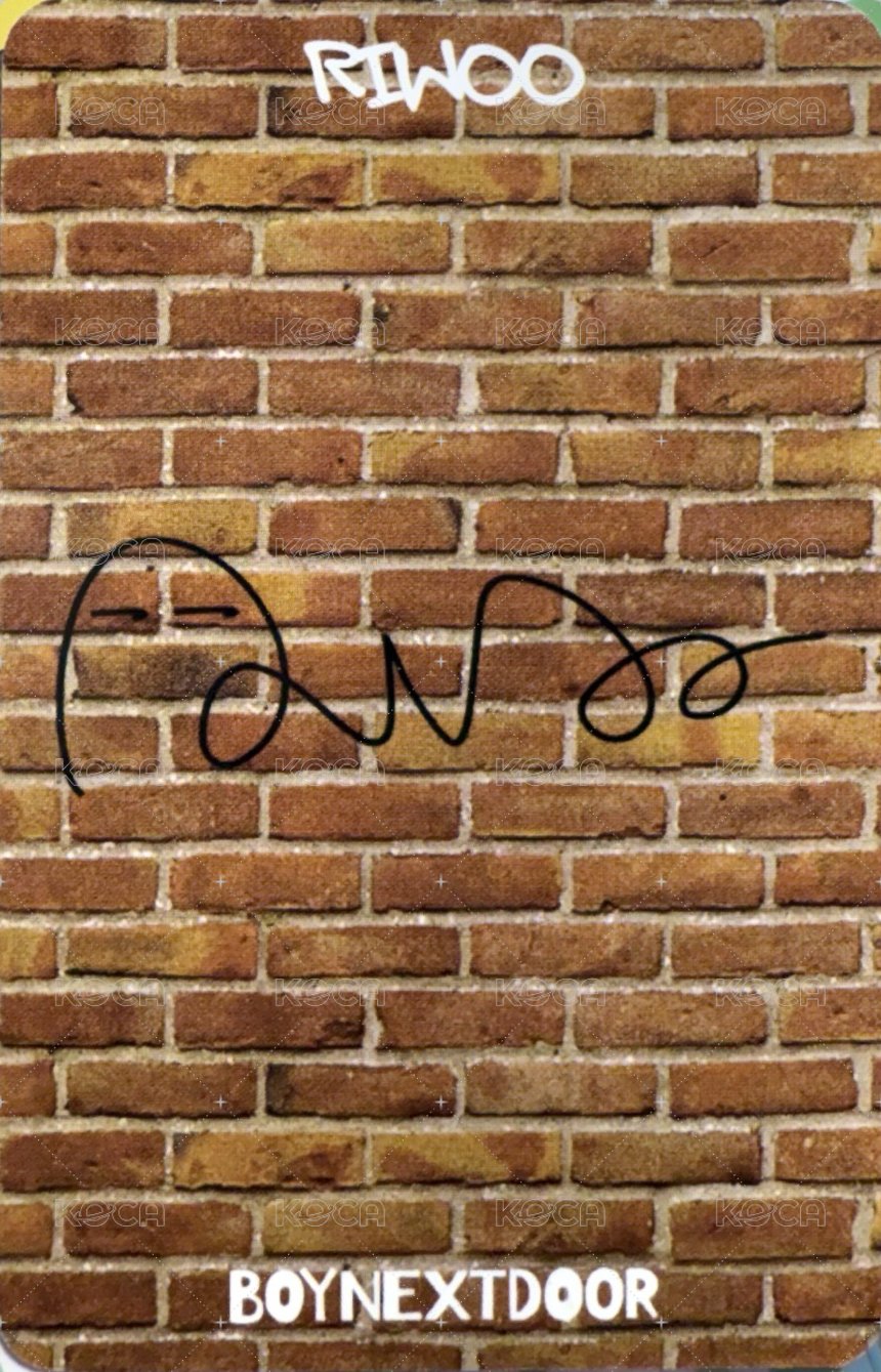 WHO! wvs 抽選卡 活動卡 背面