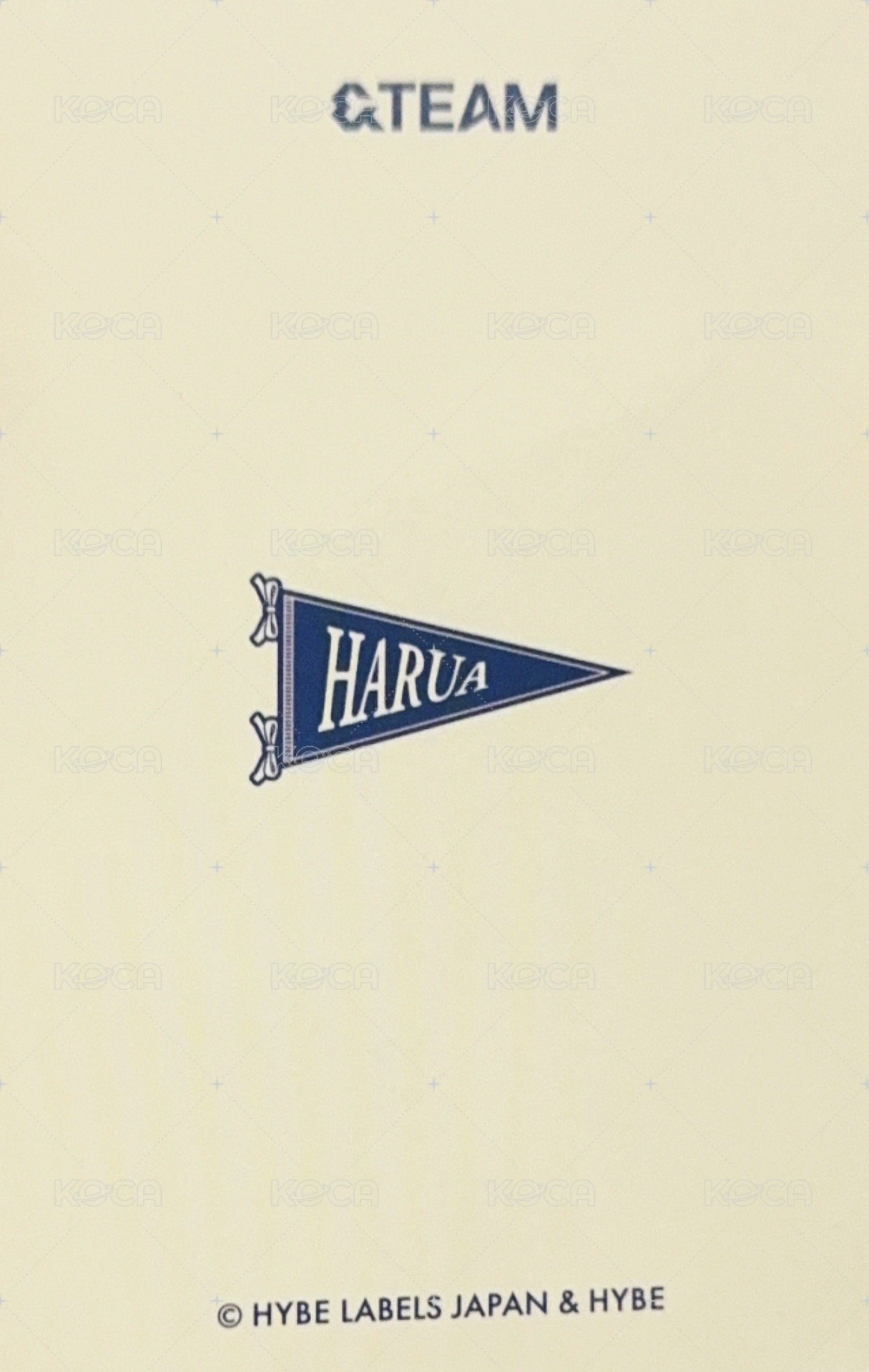 青嵐 隨機卡  背面