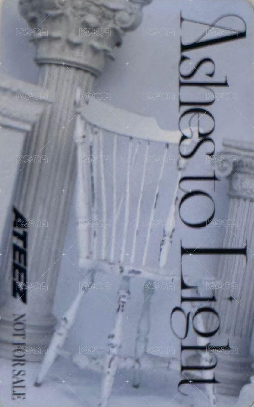 Ashes to Light ATEEZ JP FC 特典卡  背面