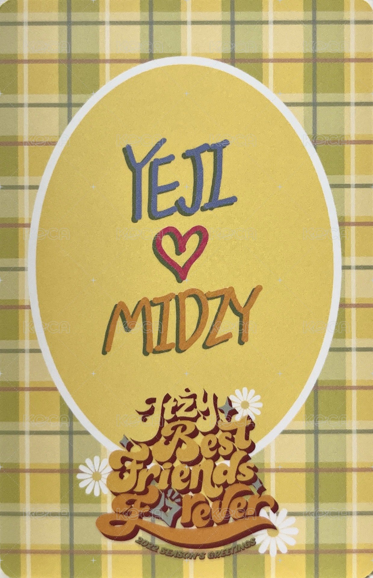 2022年曆 年曆卡  背面