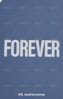 FOREVER wvs 出道100天 抽選卡  背面