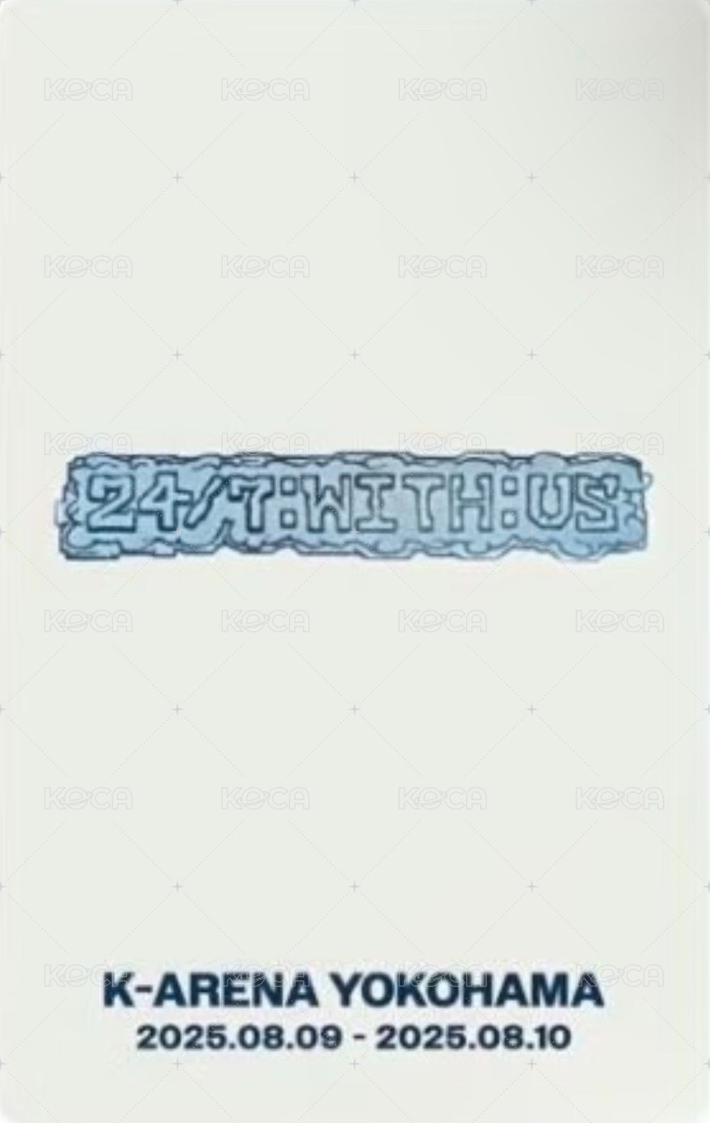 25 日巡 日咖 日專 入場卡 / 場限卡  背面