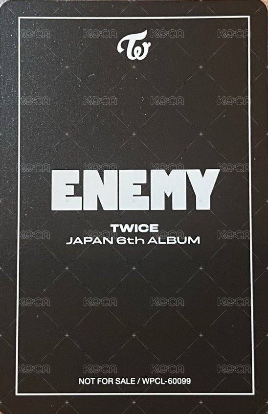 ENEMY 專輯卡 個人盤專卡 背面
