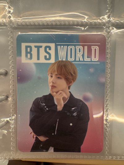 BTS 防彈少年團 金泰亨 V world 特典 小卡